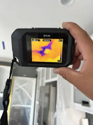 Moisture meter documentation during San Jacinto water damage mitigation